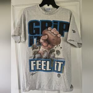 Vintage Reebok Grip It Football T-shirt, Size M